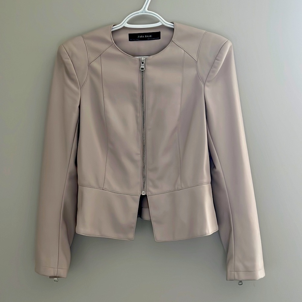 Zara Faux leather jacket